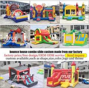 Château gonflable commercial avec toboggan et combinaison de château gonflable, matériau PVC, installation facile - Product Image 5
