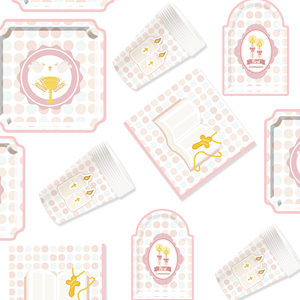 ชุดอุปกรณ์ตกแต่งงานเลี้ยงเปิดเผยเพศลูกน้อย DAMAI จานกระดาษ ผ้าเช็ดปากแบบใช้แล้วทิ้ง ของตกแต่งโต๊ะสำหรับงานเลี้ยงฉลองทารก สำหรับ 8 ท่าน - Product Image 2