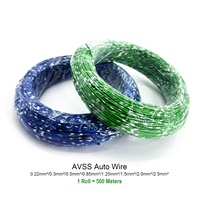 Fil automobile AVSS 0,85 mm² en cuivre pur 18 AWG, câble basse tension 105°C 60V pour modification de moto et de voiture (aftermarket)