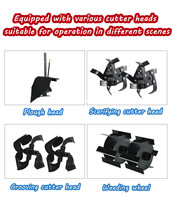 Grande promotion Mini tracteur Tracteurs de labour Micro-tracteur chinois Accessoires Mini motoculteur Cultivateur rotatif pour l'agriculture
