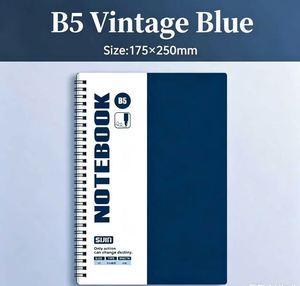 สมุดโน้ตสีแดงขนาด A5 แบบสันห่วงพร้อมดีไซน์ไม้บรรทัดด้านข้าง สำหรับเครื่องเขียนโรงเรียนแบบกำหนดเองและอุปกรณ์สำนักงานขายส่ง - Product Image 3