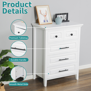 Tùy chỉnh hiện đại MDF phòng ngủ màu trắng lớn tallboy Vanity tủ quần áo cho phòng khách - Product Image 5