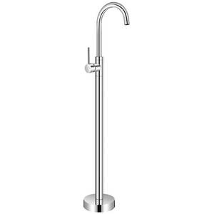 Douche sur pied en laiton poli à poignée unique avec jet de pluie à noyau céramique pour hôtels et appartements, design moderne HD-61012 Floo - Product Image 2