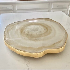 Juego de posavasos de bandeja para servir de resina de 3 niveles de diseñador hecho a mano, madera de alta calidad, personalizado, hogar, restaurante, comida india, ocasiones - Product Image 1