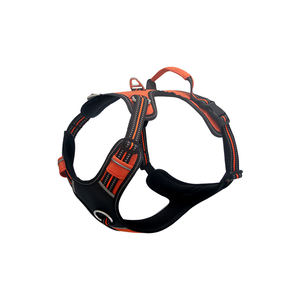 Tali anjing empuk lembut reflektif dapat diatur terbaik untuk anjing besar pegangan latihan kontrol mudah terbuat dari kulit nilon plastik PU - Product Image 3