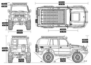 Voiture tout-terrain télécommandée électrique haut de gamme 1/10 RGT EX86190 4x4 avec différentiel à blocage d'essieu portique et radiocommande 6 canaux - Product Image 3