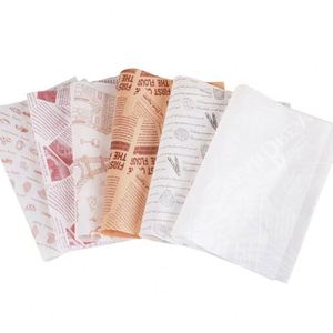 Papier d'emballage pour plats à emporter, de qualité alimentaire, personnalisé, en papier journal, enduit de PE, résistant à la graisse, pour l'emballage alimentaire - Product Image 4
