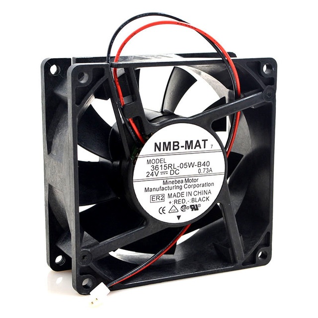 NMB 3615RL-05W-B40 DC24V 0.73A 90*90*38MM 9038 9CM Original Brand-new  Double Ball Bearing Cooling Fan