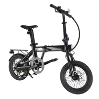 Vélo électrique pliable TopRideX 2026 16 pouces, cadre en alliage d'aluminium, batterie lithium, moyeu arrière, homologué pour le transport urbain multi-modus