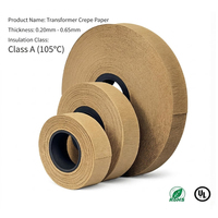 Papier crépon isolant flexible pour bobines de transformateurs et enroulements de câbles, papier kraft de qualité électrique à haute résistance à la traction