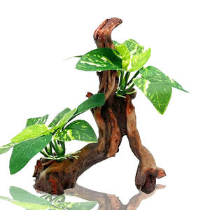 Branche de <span class=keywords><strong>bois</strong></span> flotté artificiel artificiel d'herbe <span class=keywords><strong>sous</strong></span>-marine de simulation <span class=keywords><strong>bois</strong></span> creux réaliste - Product Image 2