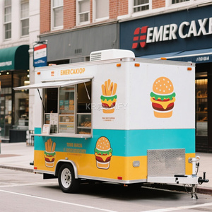 Remolque de Comida Grande para Restaurante, Pizza, Kebab, para EE. UU., Carrito de Hot Dogs Galvanizado con Refrigerador, 2025 - Product Image 6