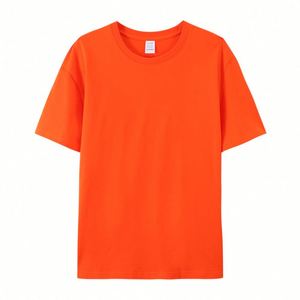 Design Customizable 100% Cotton Crewneck Unisex T-<b>Shirt</b> Summer Breathable Soft Woven Logo Print Embroidered Graphic Low MOQ - Product Image 2