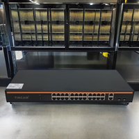 TINCAM 24*1000M ports + 2 ports de liaison montante + 2 giga SFP commutateur réseau Gigabit Ethernet non géré avec montage en rack de 19 pouces pour CCTV