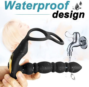 Tapón Anal <span class=keywords><strong>de</strong></span> Silicona al por Mayor <span class=keywords><strong>de</strong></span> Fábrica, 10 Modos <span class=keywords><strong>de</strong></span> Vibración, Control Remoto Inalámbrico, Estimulador Anal 100% Impermeable para Hombres - Product Image 2