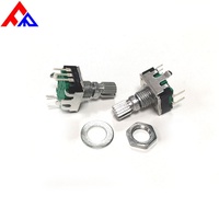 New EC12/PEC11 Model 5-Pin Roller Shaft Flat Shaft Rotary Incremental Encoder with Switch DC5V 6mm Shaft Plug-in Mounting