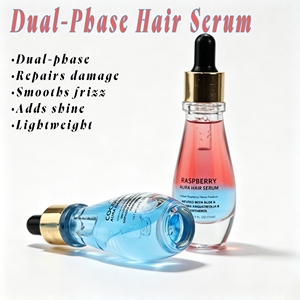 Siero Anticrespo per Capelli con Jojoba e Rosa Canina: Controlla i Capelli Svolazzanti, Effetto Setoso, Protezione dall'Umidità |   MOQ Flessibile - Product Image 1