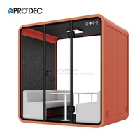 Cabine d'intimité modulaire silencieuse Size Live, bleue, pour 1 personne, vente en gros, cabine pour fumeurs