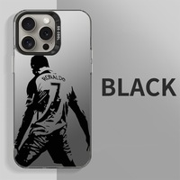 Coque de téléphone design avec motif du superstar du football Ronaldo pour iPhone Xs Xr 11 12 13 Mini 14 15 16 17 Pro Max