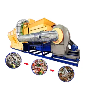 Nuevo tipo de planta de clasificación MSW, sistemas de clasificación de residuos domésticos, máquina separadora de residuos de plástico