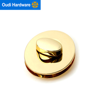 Serrure de sac en alliage ovale Twist Lock Light Gold Tuck Lock Fermoir de sac Accessoires pour sac en cuir Diy