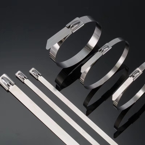 SS201/SS304/SS316 blocco a sfera resistente in acciaio inox fascette cavi, autobloccante in metallo - Product Image 4