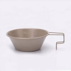 Portable Stainless Steel Classic Design <b>Camping</b> <b>Cup</b> Built-in Scale 300ml Options Non-Stick Coating Outdoor Dinnerware <b>Cup</b> Kit - Product Image 4