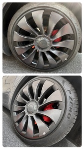 <span class=keywords><strong>Cubierta</strong></span> protectora de llanta de <span class=keywords><strong>rueda</strong></span> segmentada de 21 pulgadas, juego completo de 24 piezas para vehículos de rendimiento modelo Y, antiarañazos de <span class=keywords><strong>rueda</strong></span> de 21 pulgadas - Product Image 3