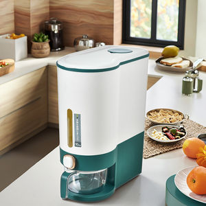 LOVFE Simple Style Press-Typ Kunststoff-Reisbox Einzel fach Haushaltskorn-Aufbewahrung Lebensmittel behälter - Product Image 5