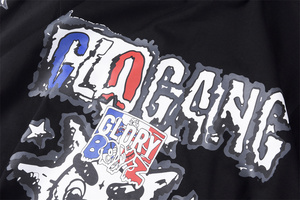 เสื้อยืดลายกราฟฟิตี้วินเทจ Glo Gang <span class=keywords><strong>Boyz</strong></span> Worldwide สำหรับผู้ชาย ผู้หญิง เสื้อผ้าลำลองทรงหลวม - Product Image 4