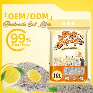 ทรายแมวจากโรงงาน OEM ขายส่ง ทรายอนามัยสำหรับสัตว์เลี้ยง จับตัวเป็นก้อนแข็งแรง ทรายเบนโทไนต์สำหรับแมว - Product Image 1