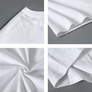 Maglietta <span class=keywords><strong>Intima</strong></span> da <span class=keywords><strong>Uomo</strong></span> con <span class=keywords><strong>Scollo</strong></span> a V Antitraspirante 100% Cotone Traspirante Oversize Tinta Unita Lavorata a <span class=keywords><strong>Maglia</strong></span> con Stampa Digitale - Product Image 4