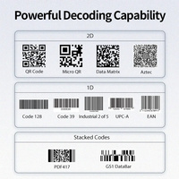 Scanner de codes à barres fixes NFC étanche IP65 à balayage à détection automatique personnalisé pour contrôle d'accès lecteur de carte d'identité IC