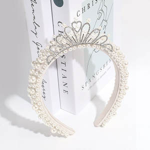 Fashion Pearl Wide Edge Sponge <b>Hair</b> <b>Band</b> <b>White</b> Bridal Headband Pressed <b>Hair</b> Accessories - Product Image 5