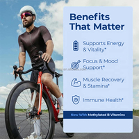 Complément multivitaminé en comprimés à marque privée, multivitamines C, D, E, B12, zinc, comprimés de vitamines quotidiennes pour hommes, soutien sportif