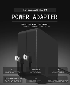 ประเภทแม่เหล็ก 65W 15V 4A แล็ปท็อปชาร์จอะแดปเตอร์ AC แหล่งจ่ายไฟ DC สำหรับไมโครซอฟต์ เซอร์เฟซ บุ๊ค 1706 และเซอร์เฟซโปร 6 - Product Image 2