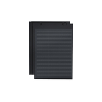 Tuiles solaires BIPV légères JYW-XPB01 à double vitrage 3,2 mm + 3,2 mm, efficacité 18W, taille de cellule 300x400mm, panneaux 370x480mm, 3,5 kg