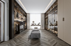 Muebles de Dormitorio y <span class=keywords><strong>Vestidor</strong></span> Modernos, Ecológicos, de Madera Maciza y Duradera, con Puertas de Vidrio para Oficina en Casa - Product Image 3