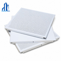 Plaque de plafond suspendu en aluminium ignifuge 600x600mm à clipser pour bureaux, écoles, hôpitaux