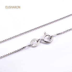 EUSHARON Wholesale 925 Sterling <strong>Silver</strong> Italy <strong>Box</strong> <strong>Chain</strong> for Pendant Necklace - Product Image 5