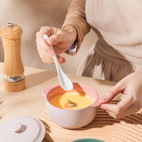 Grès cuisson céramique bol à Pudding Casserole four sûr Mini Pot à soupe avec poignée