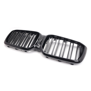 Rejilla Delantera para BMW, Negro Brillante, Doble Línea, para Modelos X3 X4 G01, Mejora en Plástico ABS - Product Image 1