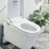 Réservoir intégré de haute qualité réservoir arrière au mur WC ensemble de toilette salle de bain sans réservoir Intelligent mur suspendu toilette intelligente