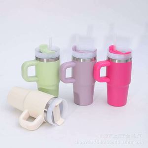 Vaso de Acero Inoxidable 304, Resistente al Frío, con Asa, Portátil, para Uso en Automóvil, Diseño Estilo Americano, Gran Capacidad, 14 oz, 6-12 Horas - Product Image 2