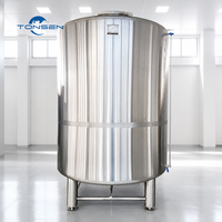 Réservoir de stockage à double paroi en acier inoxydable SUS304 Tonsen 500L-10000L pour brasserie, boissons et production alimentaire