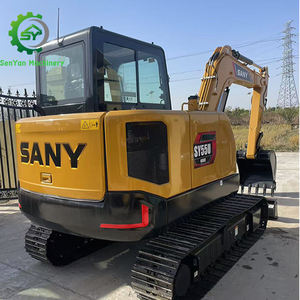 Mini-excavatrice sur chenilles hydraulique Sany SY55U, modèle 2024, 5,5 tonnes, avec moteur, boîte de vitesses et pompe à engrenages, utilisée dans le monde entier - Product Image 2