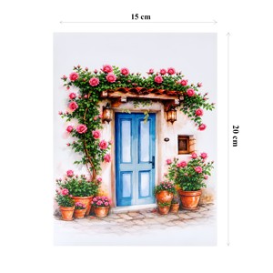 Carte de vœux 3D pop-up artificielle, motif jardin de roses, découpée au laser, faite à la main, en papier artistique, personnalisable OEM ODM pour la décoration intérieure - Product Image 6
