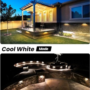Lampes solaires de jardin, étanches, LED, pour mur, marches, clôture, patio, cour, terrasse - Product Image 3