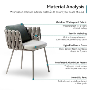 Tavolo e Sedie per Sala da Pranzo, Sedia Nordica Moderna di Lusso, Tavolo e Sedie da Esterno per Caffetteria - Product Image 2