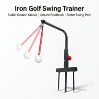 Support d'entraînement de golf rotatif en tube de fer durable pour la pratique du swing, robuste pour la maison et le practice